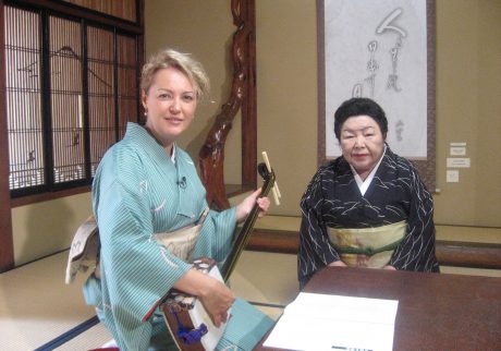 Judit in kimono