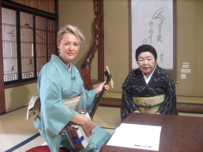 Judit Kawaguchi & her shamisen sensei